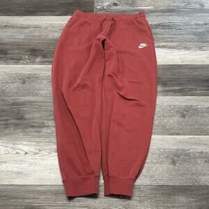 Nike Sportswear Salmon Pink Mens M Swoosh Club Fleece Sweatpants Athletic Jogger
